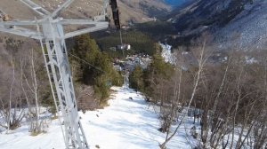 Спуск с горы Чегет, Кабардино-Балкария