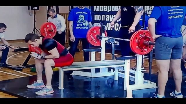 Жим лежа 137,5кг. IV Чемпионат Хабаровского края по пауэрлифтингу, жиму лежа и стан. тяге AWPC/WPC. смотреть онлайн