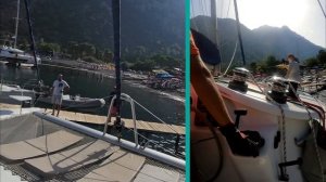 Такую швартовку на катамаране новичкам не повторять ⛔