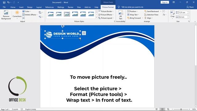 Letterhead Design in MS Word | Letterhead design word | MS Word смотреть онлайн