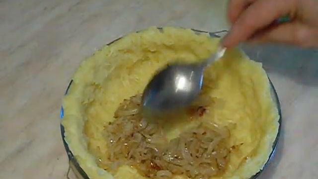 Открытый ПИРОГ с селедкой на картофельном тесте