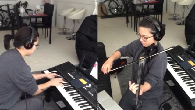 Supermarket Flowers Piano and Violin Cover смотреть онлайн