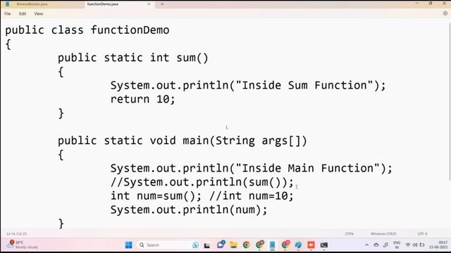How to Create Function in Java || Part 3 || Changing return datatype || Importance of return keywor смотреть онлайн