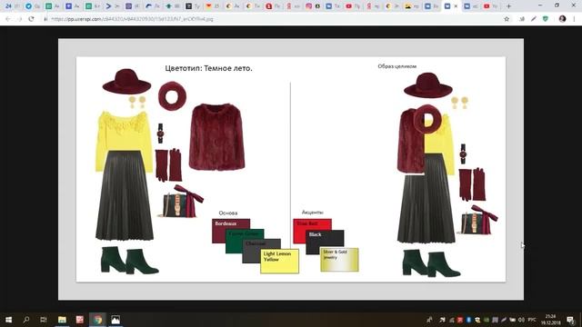 34. Цветовое сочетание для колорита Темное Лето. смотреть онлайн