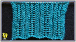 АЖУРНЫЕ ДОРОЖКИ СПИЦАМИ. Раппорт два ряда