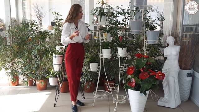 Интерьерная ковка в загородный дом - Кованые подставки для цветов смотреть онлайн