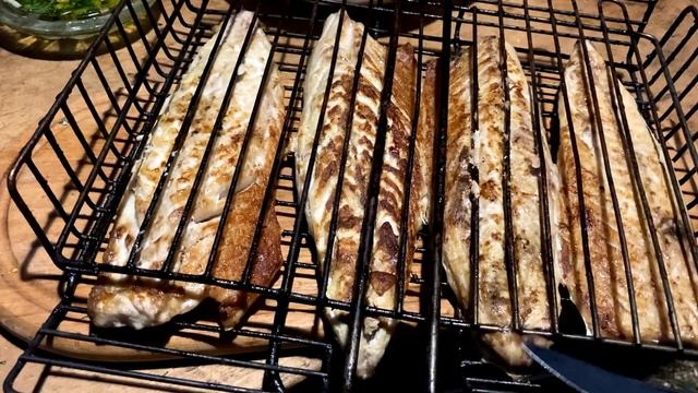 скумбрия  по-турецки на мангале хорошая альтернатива шашлыку в дружной компании