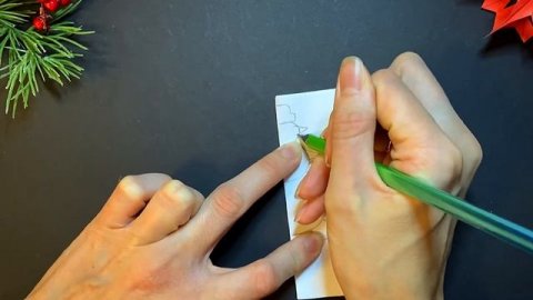 Гирлянда из снеговиков. Как сделать гирлянду из бумаги. Christmas DIY. #гирлянда #поделкаизбумаги