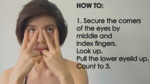 TOP 4 EXERCISE TO TIGHTEN DROOPY EYELIDS  WRINKLE AROUND EYES โยคะหน้า ลดริ้วรอยรอบดวงตา