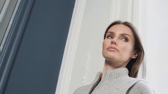 TENDER CASHMERE. Свитер Andrea и женский жилет Lauren. Цвет черно-белый твид смотреть онлайн