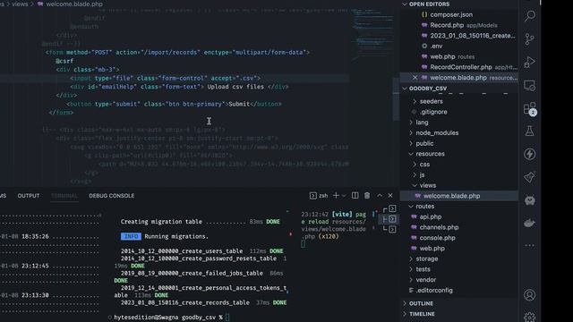Importing Large CSV Files Laravel & Vue3  (Performant Way  ????)