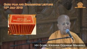 Guru Puja and Srimad Bhagavatam Lecture by HH Gopal Krishna Goswami Maharaj