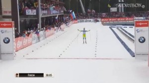 Шипулин против Бё. [Финиш]: Масс-Старт. Биатлон. Мужчины.