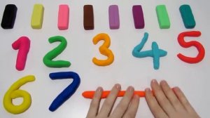 Учим цифры от 1 до 10 на английском языке с пластилином Play-Doh.