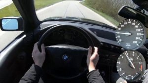 BMW E34 525i 387HP SUPERCHARGED TOP SPEED GERMAN AUTOBAHN | (4K TEST DRIVE) MAX ACCELERATION