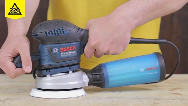 Машинка шлифовальная орбитальная (эксцентриковая) BOSCH GEX 125-150 AVE Professional смотреть онлайн