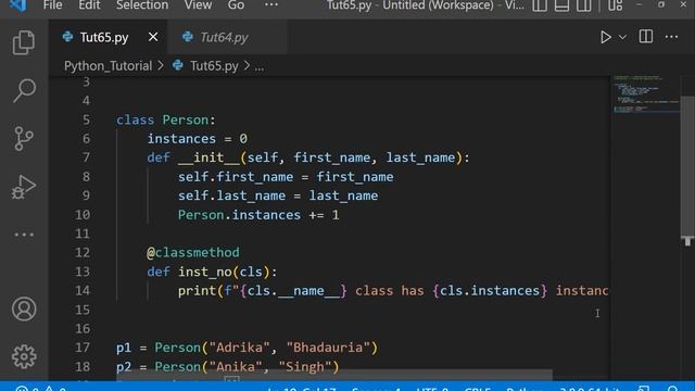 Python Tutorial #tutorial 65|| OOPs in Python || Encapsulation and Abstraction