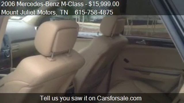 2006 Mercedes-Benz M-Class ML500 for sale in Mount Juliet, T смотреть онлайн