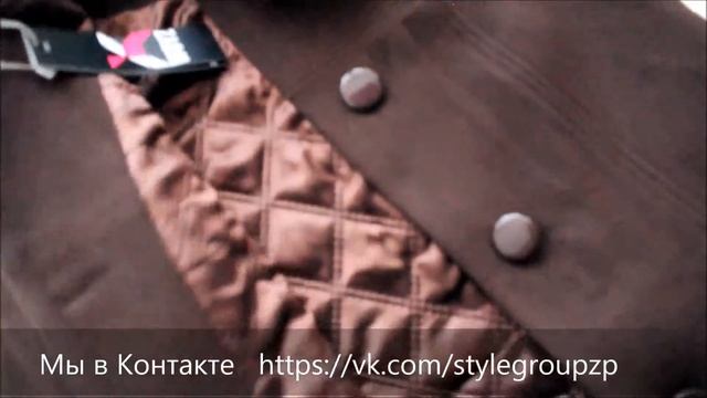 Зимнее пальто  X Woyz! LS 8593 цвет шоколада