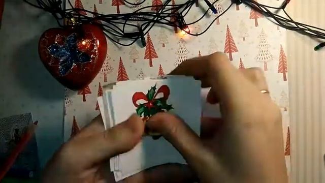 Новогодние наклейки/ картинки пошаговое описание / что порисовать ?