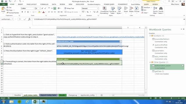 Google Analytics via Power Query for MS Excel смотреть онлайн