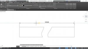 AutoCAD. Размерная линия с изломом
