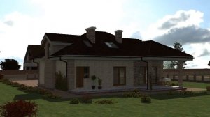 Проект одноэтажного дома с мансардой и гаражом Rg4913