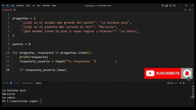 CREA un JUEGO de PREGUNTAS y RESPUESTAS en Python смотреть онлайн