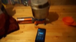 Походный, туристический котелок Alocs с радиатором.  Кипятим воду быстро.