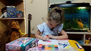 Как сделать брелок Сердечко из аквамозаики.