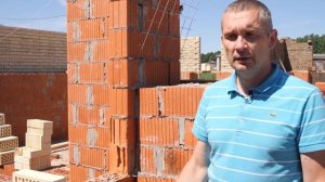 Пирог стены кирпичного дома.