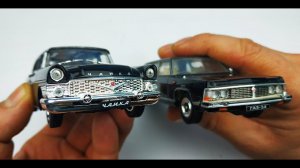 Модельки машин Чайка ГАЗ-13 и ГАЗ-14 масштаб 1/43 распаковка и обзор. Про Машинки.