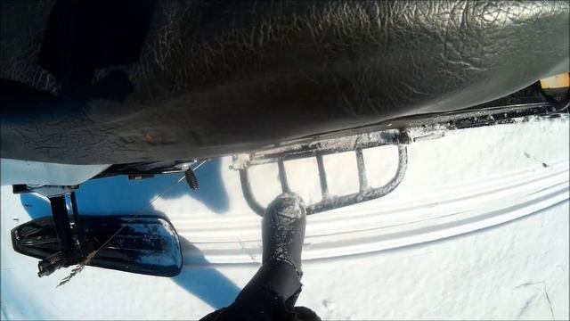 На самодельном снегоходе к парапланеристам смотреть онлайн