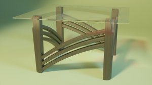 Журнальный столик в Blender.