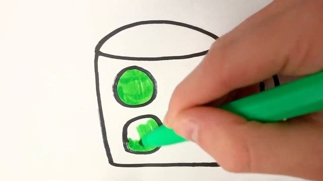 Как нарисовать Чашку - Раскраска Посуда для детей - Рисунки Раскраски