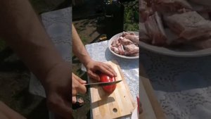 Ребра с молодой картошечкой и овощами в Афганском Казане.