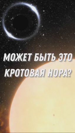 ЧЕРВОТОЧИНА | КРОТОВАЯ НОРА | ЗВЁЗДНАЯ СИСТЕМА Gaia BH1 #shorts