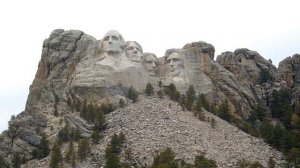 Mt Rushmore ( President's Mountain ) in our Class B RV