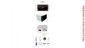 BOSION Navigation Win CE product 6.2-inch Double DIN in Dash Car Dvd Player Car Stereo