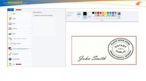 Electronic Signature with Notary Seal