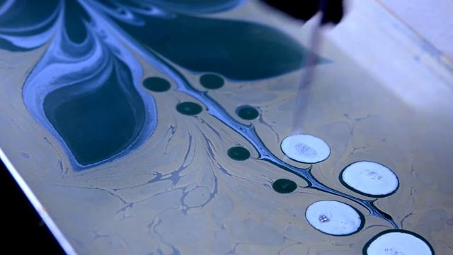 Ebru art by Olga Kaurova / Эбру Ольга Каурова ( ландыш ) смотреть онлайн