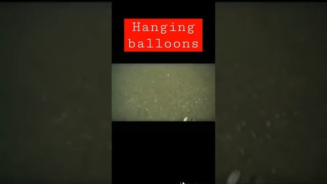 hanging balloons 😰