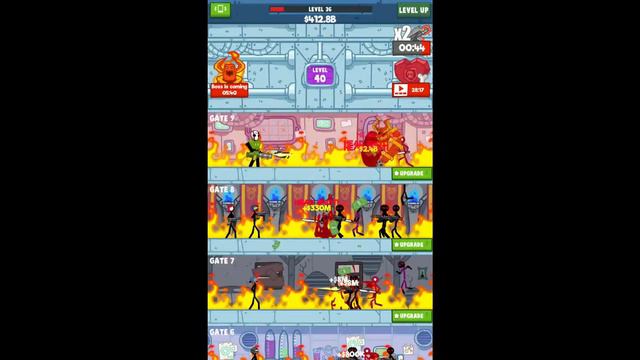 Idle Stickman! EVOLUTION Level 1- Level 9999 Gameplay Android смотреть онлайн