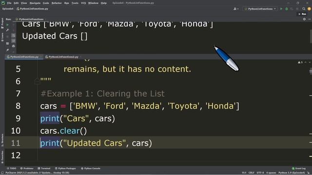 PYTHON TUTORIAL #13 | LIST METHODS | FUNCTIONS  | Tagalog | English | Filipino | 2021