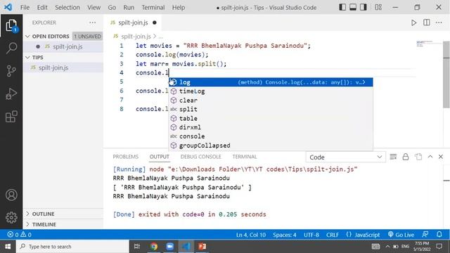 Split and join methods in JavaScript |split vs join method | split and join | JavaScript tutorials