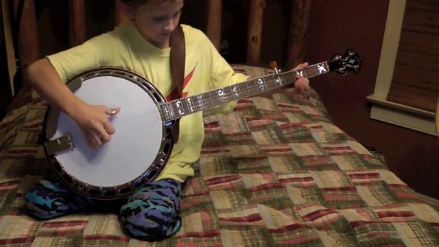 9 Year Old Jonny Mizzone - Shuckin The Corn - Sleepy Man Banjo Boys
