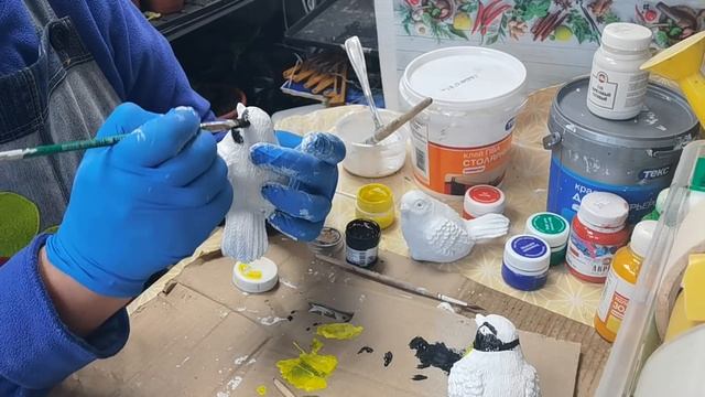 ПТИЧКИ-СИНИЧКИ для декора сада, ПЕРЕДЕЛКА из фикспрайс. МАСТЕР КЛАСС смотреть онлайн