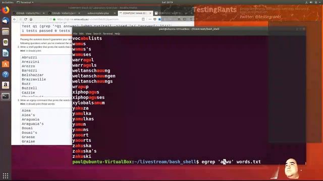 Twitch Live Stream Day 1, Part 1 Regex, Bash and Shell Filters смотреть онлайн