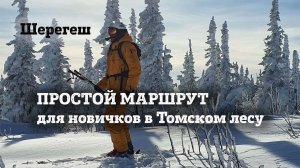 Шерегеш: мамкин фрирайд Томского леса от подсечки к Скайвею - простой маршрут для начинающих.