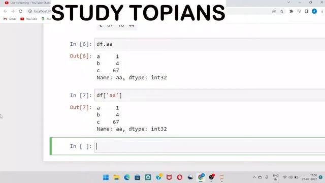 Python Pandas Live Explaination Class 12 | Data Frame Operations Explaination Day 6 смотреть онлайн